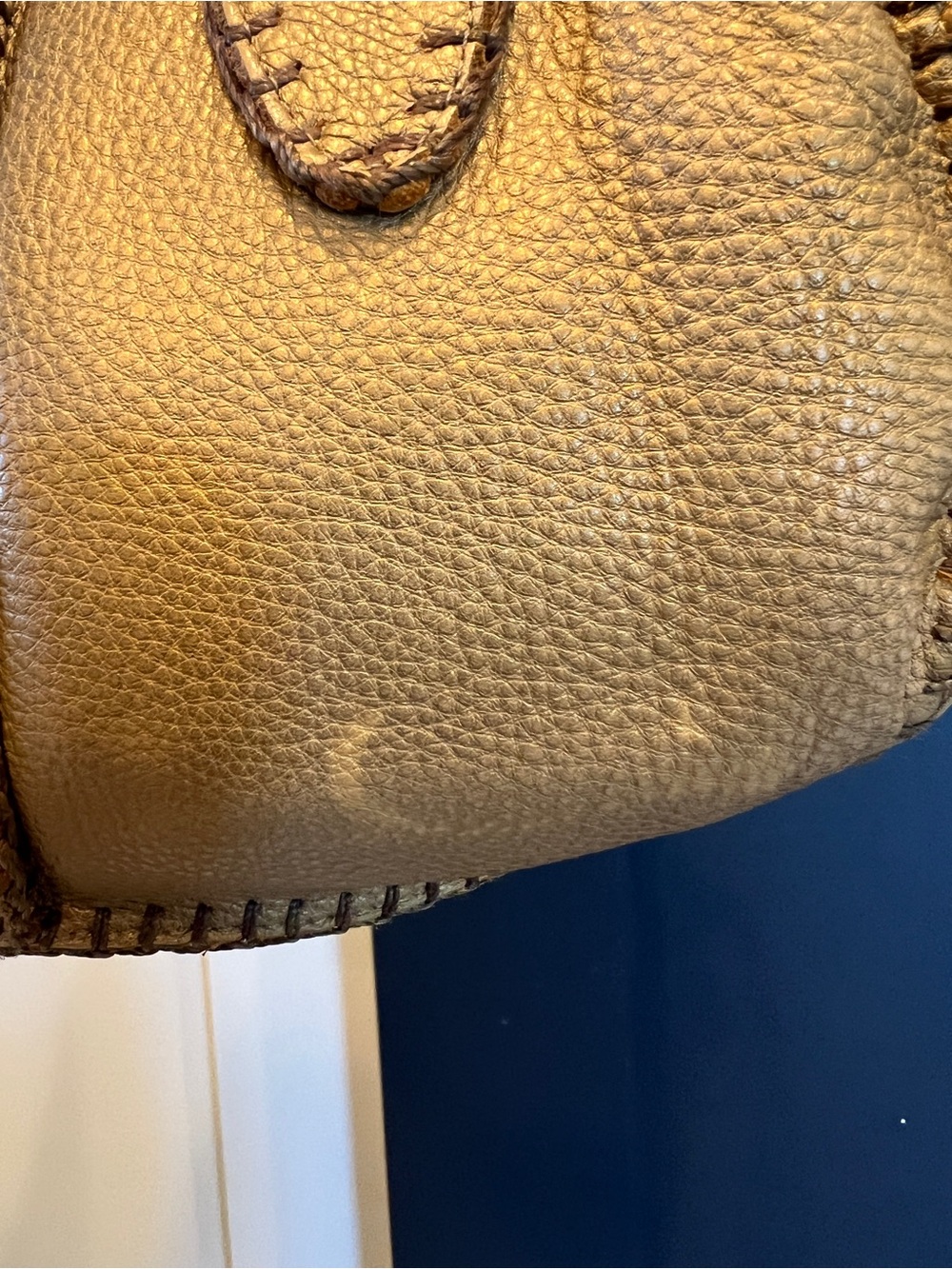 Vintage Carlos Falchi Mini Barrel Leather Bag - Picture 7 of 7
